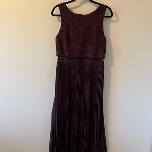 Dark Plum Maxi Dress perfect for any special occasion